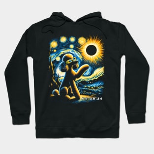 Poodle Eclipse Prowl: Stylish Tee Featuring Elegant Poodles and Eclipse Hoodie
